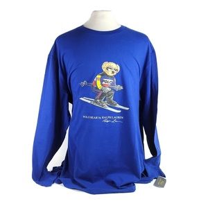 Polo Ralph Lauren Polo Bear Ski T Shirt Jersey Long-Sleeve